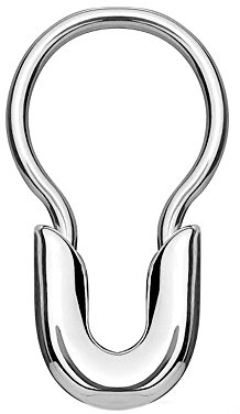 Piercingfaktor Universal Silber Piercing Ring Clicker Scharnier silbern Sicherheitsnadel Für Ohr Nase Lippe Brust Intim Septum Tragus Helix Hufeisen Horseshoe aus Chirurgenstahl