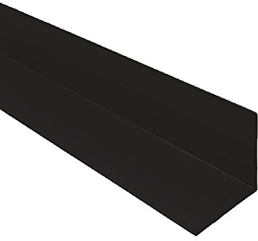 Black 1 Metre UPVC Plastic Rigid Angle 25 x 25mm Corner Trim 90 Degree (4)