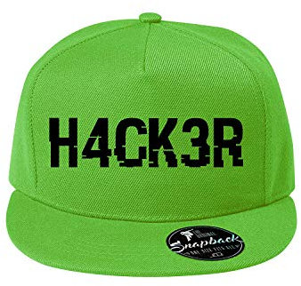 OwnDesigner Hacker Cap Reine Farbe Baseboard Baseballkappe Kappe, Mütze (411-Cap5P-5Grun)