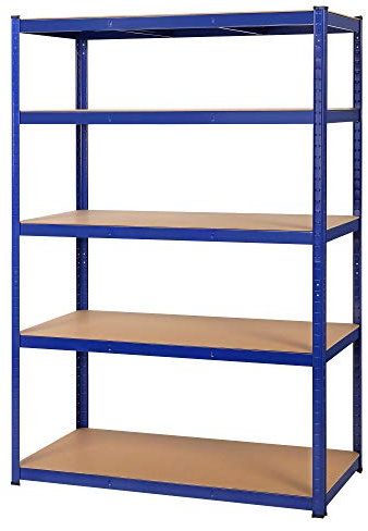 Yaheetech Lagerregal 180 x 120 x 60 cm Kellerregal Steckregal Werkstattregal Schwerlastregal Metallregal Garagenregal belastbar bis 875kg