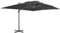 vidaXL Ampelschirm mit Aluminium-Mast Sonnenschirm Gartenschirm Marktschirm Kurbelschirm Terassenschirm Balkonschirm Schirm 4x3m Schwarz