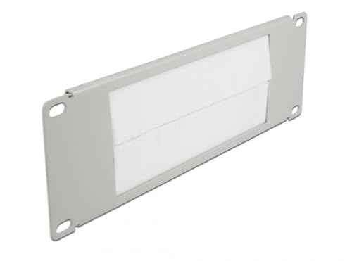 Delock 10″ Kabelmanagement Bürstenleiste 2 HE grau