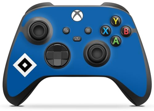 DeinDesign Skin kompatibel mit Microsoft Xbox Series X Controller Folie Sticker HSV Logo Hamburger SV