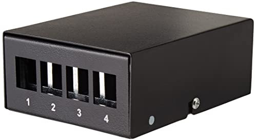 DeLOCK Keystone Panneau de Brassage 4 Ports Noir 43409
