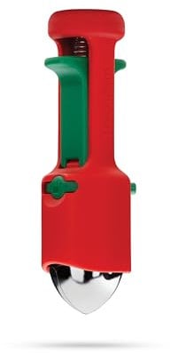 Dreamfarm Hullapit 3-in-1 Fast & Easy Strawberry Huller, Cherry Pitter & Olive Pitter - Red/Green