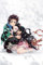 ABYSTYLE Demon Slayer Tanjiro & Nezuko Snow 61 x 91,5 cm / 24,2 x 35,8 Zoll Maxi-Poster – Gerollt geliefert – Kunstposter – Wandposter – Poster & Drucke | Demon Slayer Merchandising