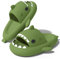 NIBESSER Ciabatte Donna Estive Ciabatte Squalo Donna Comode da Mare Spiaggia Bagno Piscina Pantofole Antiscivolo Originali Carine per Casa Sandali A Punta Aperta, Verde, 38/39 EU