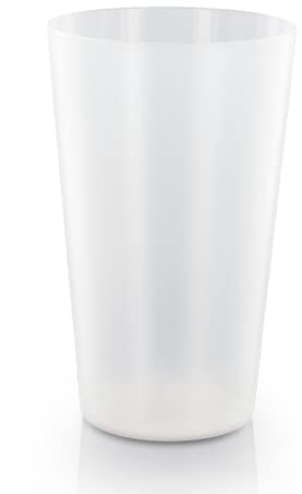 Wiloo - 100 Gobelets Réutilisables et Recyclables 50cl - Plastique Polypropylène Rigide - Transparent
