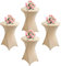 KAYBTNT 4er Set Stehtisch Hussen, Spandex Stretch Stehtischhussen für Bistrotisch, Tischhussen für Stehtische Ø 60-80cm, Elegante Tischdecke für Bankett Hochzeit Geburtstag Party,Beige,60x110cm