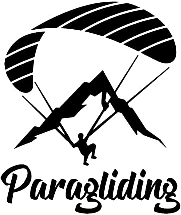 MACMRD Auto Aufkleber Auto Aufkleber Vinyl Aufkleber Paraglider Paragliding Motorrad Deko Accessoires Kreativ