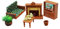 NUOBESTY 1 Set Puppenhaus-Sofa Niedliche Teetasse Kamin-Zubehör Tv-Zubehör Miniatur-Zubehör Couch Couchtisch Mini- Wohnzimmer-Zubehör Mini-Schlafzimmer-Dekoration Mini-Modell