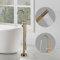ARCORA Robinet de Baignoire avec Douchette, Pivotant À 360° Bec, 2 Modes de Poignée, Mitigeur Robinet Baignoire Ilot pour Salle de Bain, Or Poli