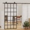 SECOLI Schiebetür glas Schiebetür komplettset glas Glasschiebetür Komplettset Schiebetür Komplettset mit tür glastür Sliding Door Schwebetür-6x4 Raster-102 x 205 cm