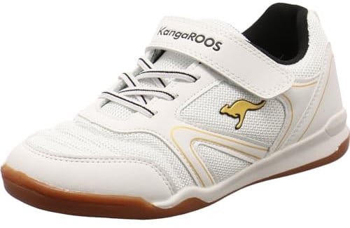 KangaROOS Unisex Kinder K-breezeyard Ev Sneaker, White Jet Black, 30 EU