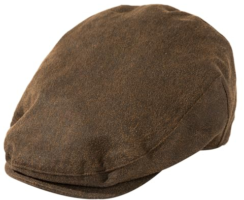 TOP-EX wasserdichte Herren Schiebermütze für Regenwetter - Stilvolle Schirmmütze im Peaky Blinders Stil,ideal für Golf,Angeln,Schießen,Wandern,Jagd und als Schlägermütze Coffee,M/L