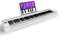 electronic-keyboards 61 Key Foldable Piano Keyboard Electronic Pianos Music Synthesizer Musical Organizers Instrument (Color : White)