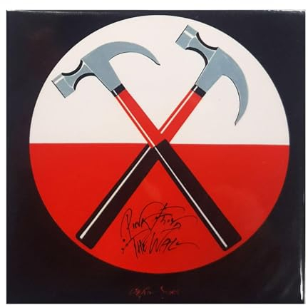 Pink Floyd The Wall Hammers Kühlschrankmagnet (Einheitsgröße) (Schwarz, Rot, Weiß)