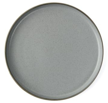 Holst Porzellan RT 520 Assiette en porcelaine à bord haut 21 cm Granito Gris 20,5 x 20,5 x 2,8 cm 1 pièce