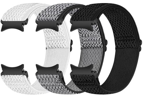 Runostrich Bracelet Élastique Compatible Avec Samsung Galaxy Watch 40mm 44mm 43mm 47mm 42mm 46mm - Nylon Montre de Sport Pour Femme et Homme