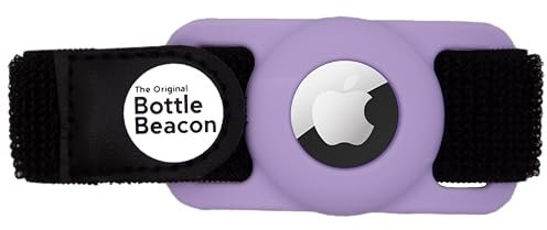 Bottle Beacon® Tracker Strap – Fits Stanley, Hydro Flask, Yeti & Nalgene | Durable Velcro Holder (Lavender)