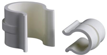 Set Clips Fermatelo In Plastica Pcv Per Serra, Fissaggio Telo Plastica O Rete, per fissare telone 32MM,25MM E 20MM per fissare il telo protettivo (25, 25mm)