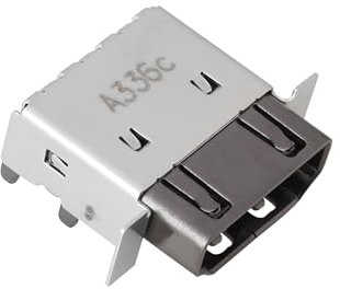 ECSiNG 1x Console Port HDMI Jack Pièce de Rechange Prise HDMI Légère Et Compacte Compatible avec Xbox Series X La Console Restauration Transparente de La Connectivité