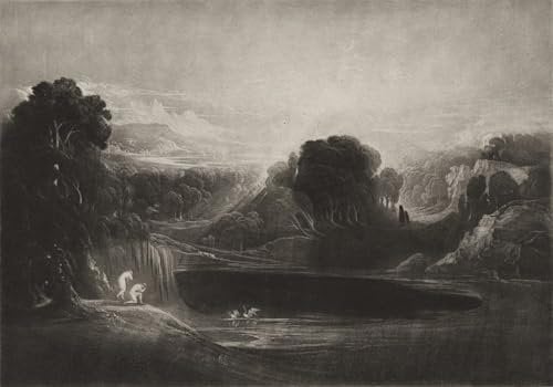 ZHAOSHAN klassischer Kunst Poster Leinwand Tier Bild Paradise – und Eva – die Morgenhymne von John Mrtinss klassischer Kunstdruck für Wanddekoration 60x90cm