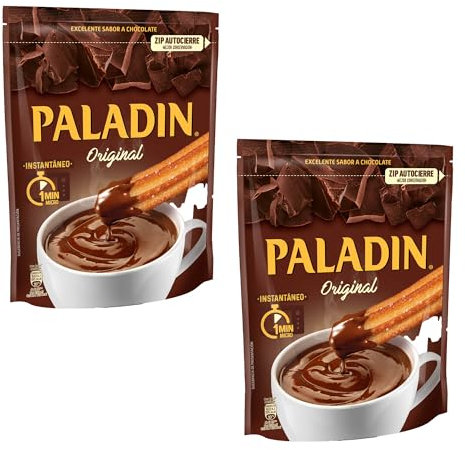 Paladin Original Thick Hot Chocolate A la Taza Like a Pudding Mix Ready in a Minute 2x (340 gr) Pack of 2