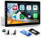 SIXWIN 1 Din CarPlay Android Auto Autoradio mit 10.1 Zoll HD IPS Zoll Touchscreen Bildschirm mit Bluetooth RDS/AM/FM USB AUX Mirror Link SWC+ YouTube