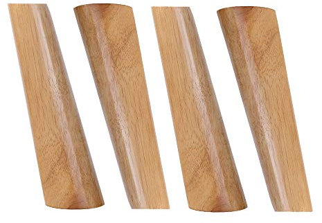 GXLSMSH Pieds de Meubles en Bois Massif pour canapés, Meubles TV et Meubles de Salle de Bain, Noyer Rouge, 25 cm