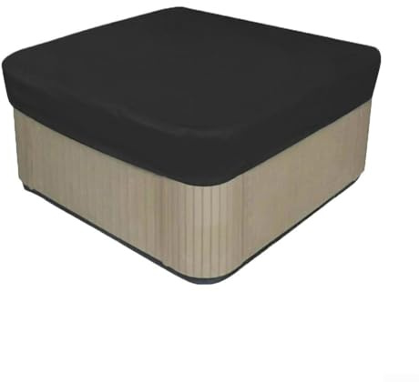 Housse d'extérieur en fibre de polyacrylonitrile noire pour spa longue durée et protection