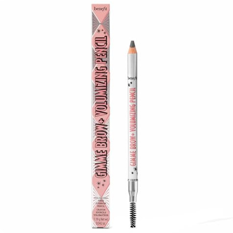 B-e-n-e-f-i-t Gimme Brow+ Volumising Eyebrow Pencil, Cool Grey, Buildable, Micro-Fibre Brow Gel for Fuller, Natural-Looking Brows, 1.19g