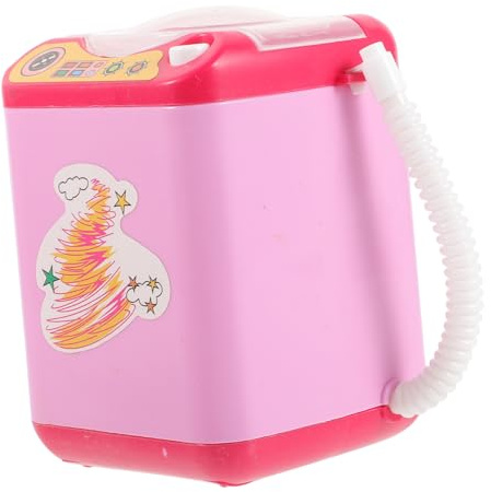 Pulitore Elettrico per Plastica Rosa Pennelli Mini | Spugnette e Pennelli Make Up, Tecnologia di Pulizia Profonda, Compatto, 2 Batterie Aaa Escluse