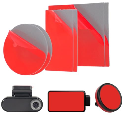 cobee 6 Pcs Double-Sided Adhesive Pads For Dash Cam Mount, Windshield Dash Cam Mounting Tape, Holder Mount For Windshield, Dashboard, Camera Holders(6 PCS)