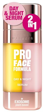 PRO FACE FORMULA Day & Night Serum – 2-in-1 Gesichtsserum mit 15% Vitamin C & 0,3% Retinal | 24/7 Regeneration, Glow & Anti-Aging | Zwei-Phasen Serum mit pflanzlichen Exosomen