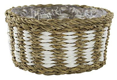 DECOLINE Seegras-Korb mit Einsatz (E) zweifarbig 1 Stück - L