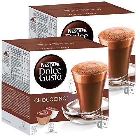 Nescafé Dolce Gusto Capsule Café, Lot de 2 Ocino Cacao Cacao Chocolat 16 capsules (8 portions)