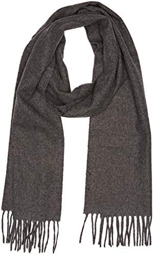 GANT Herren SOLID Lambswool Scarf Schal, Dark Grey Melange, ONE Size
