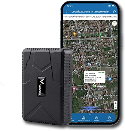 GPS Tracker, Zeerkeer Strong Magnetic Vehicle Tracker Real Time Positioning Rechargable GPS Car Tracker 120 Days Long Standby Anti Theft Tracker Device with Free APP for Vehicle Car Truck Boat