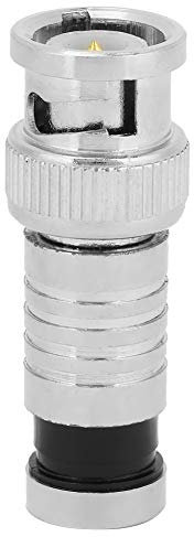 Vikye BNC Kompressionsstecker, 10 Teiliger FR Koaxial Q9 Adapter für die Signalübertragung in RG59 CCTV Systemen