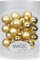 MAGIC 25 STK. Weihnachtskugel 2cm Glas Weihnachtsschmuck Weihnachtsdeko Deko Box Farbe: Inkagold Glanz/matt
