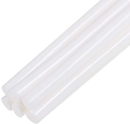 sourcing map 6pcs Mini Hot Glue Sticks for Glue Gun 7mm x 100mm Small Glue Sticks, White