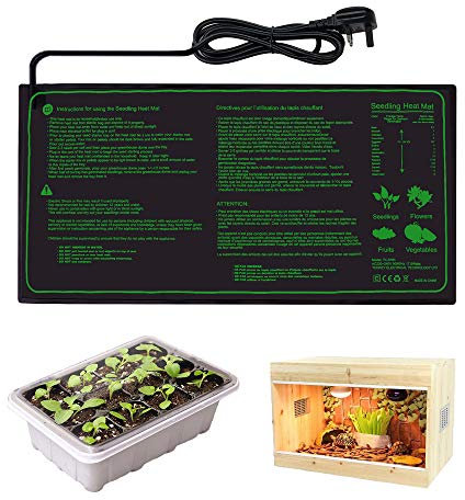 Everkeen Seedling Heat Mat,Waterproof Heated Pad For Plants Winter Greenhouse Hydroponic Heating Mat For Seedling Germination and Reptile Indoor 10x20.75(25 * 52cm)