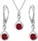 PANDA LUXURY JEWELLERY Schmuckset für Damen Unendlichkeit Ohrringe Silber 925 Hängend Kette mit Anhänger Schmuck Set für Sie mit Kristallen Infinity Halskette Mädchen Geschenk