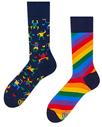 Many Mornings Unisex Over The Rainbow Mismatched Socken (2er Pack)