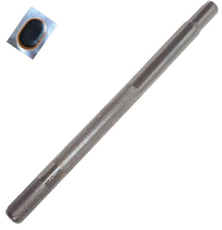 Fahrrad Kerzensattelstütze Sattelstütze Stahl geriffelt Ø 24,0 mm / 400 mm inkl. Schlauchflicken