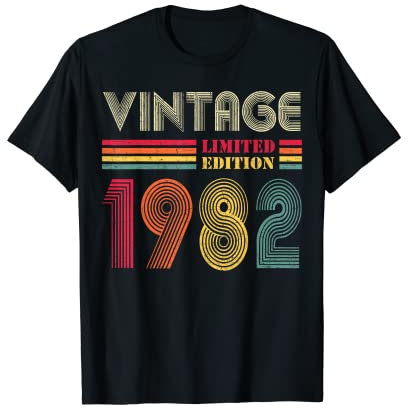 40e anniversaire 40 ans homme femme vintage 1982 cadeau T-Shirt