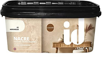 PEINTURE NACRE effet nacré fin 2L MERINGUE- ID PARIS