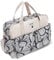 SONARIN Grosse Kapazität Baby Wickeltasche,Multifunktionale Wasserdicht Reise Wickeltasche Umhängetasche Tragetasche Henkeltaschen Babytasche mit Schultergurte & Wickelunterlage(Blütenblätter)