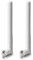 Bingfu External WiFi Antenna Aerial RP-SMA Male Dual Band 2.4GHz 5GHz 5.8GHz 3dBi (2-Pack) for Bluetooth WiFi Router Wireless Network Card USB Adapter Video Surveillance Monitor White